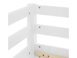 Homestyle4u Kinderbett 90x200 mit Rutsche in Weiß 1434