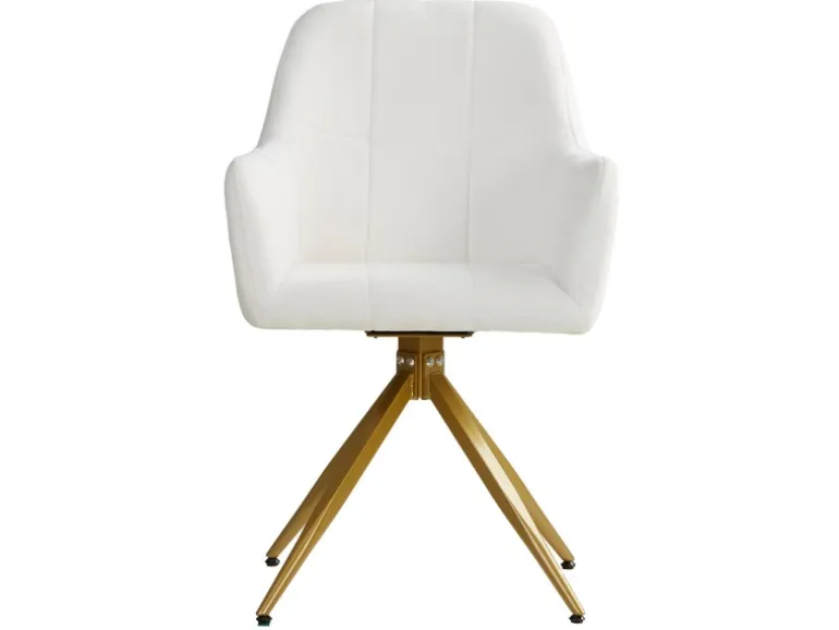 Homestyle4u Polsterstuhl Drehbar 4er Set in Beige 2731