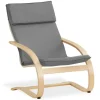 Homestyle4u Relaxsessel in Grau 2405