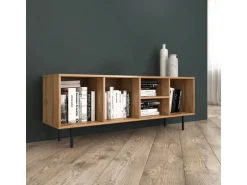 Homestyle4u TV Board Holz TV-Schrank Lowboard Unterschrank Sideboard 140cm