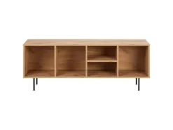 Homestyle4u TV Board Holz TV-Schrank Lowboard Unterschrank Sideboard 140cm