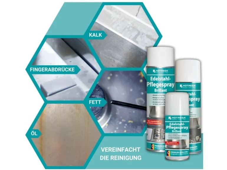 Hotrega Edelstahl Pflegespray Brillant 500 ml