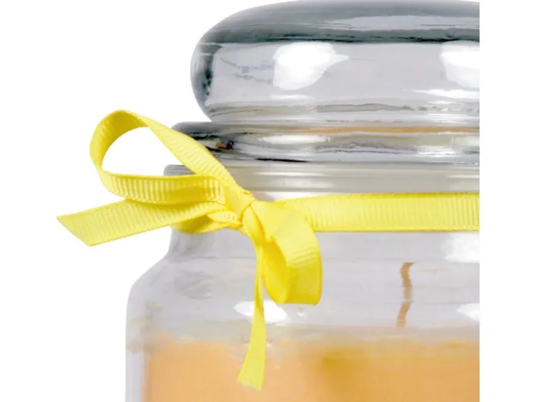 HS Candle Duftkerze & Bonbon Glas Genesung Gelb Vanille