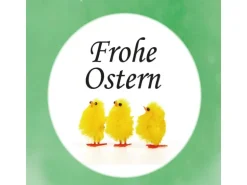 HS Candle Duftkerze & Glas Frohe Ostern Bonbon Ø10 cm Coconut Limes Küken