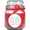 HS Candle Duftkerze & Glas Sternzeichen Rose 70 Stunden Zwillinge