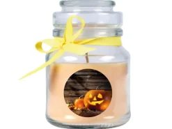 HS Candle Duftkerze & Glas Halloween Creme Bonbon 30h