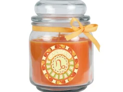 HS Candle Duftkerze & Glas Sternzeichen Honigmelone 70 Stunden Steinbock