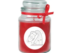 HS Candle Duftkerze & Glas Sternzeichen Rose 110 Stunden Wassermann
