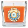 HS Candle Duftkerze & Glas Sternzeichen Honigmelone 50 Stunden Wassermann