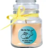 HS Candle Duftkerze & Glas Vatertag Vanille Gelb