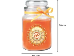 HS Candle Duftkerze & Glas Sternzeichen Honigmelone 110 Stunden Krebs