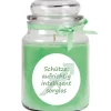 HS Candle Duftkerze & Glas Sternzeichen Coconut Limes 110 Stunden Schütze