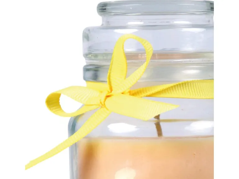 HS Candle Duftkerze & Glas Genesung Gelb Vanille