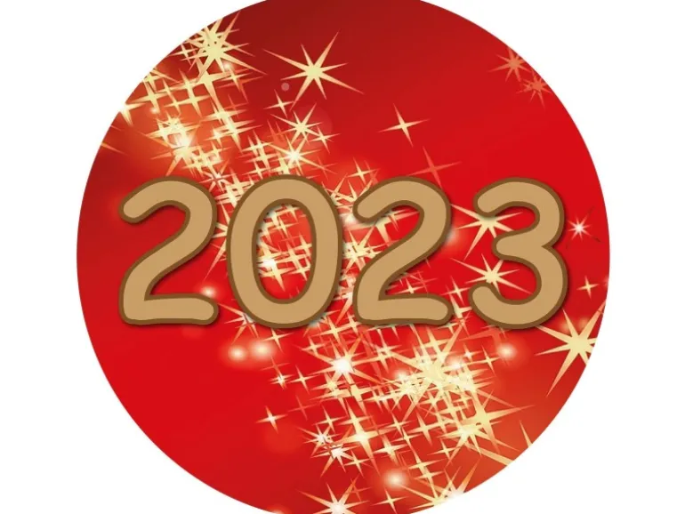 HS Candle Duftkerze & Glas Neujahr Rot Bonbon 70h