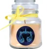 HS Candle Duftkerze & Glas Sternzeichen Vanille 30 Stunden Waage