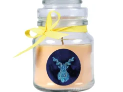 HS Candle Duftkerze & Glas Sternzeichen Vanille 30 Stunden Steinbock