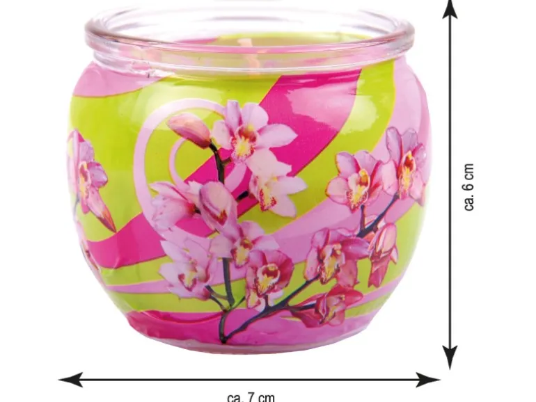 HS Candle Duftkerze Motiv 6er Pack Blütenzauber