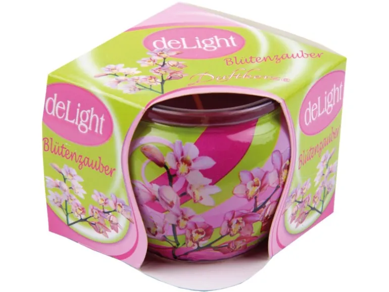 HS Candle Duftkerze Motiv 6er Pack Blütenzauber