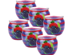 HS Candle Duftkerze Motiv 6er Pack Mixed Berries