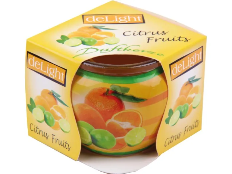 HS Candle Duftkerze Motiv Kerze Raumduft Citrus Fruits