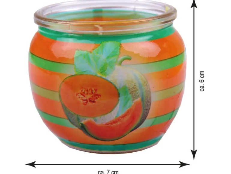 HS Candle Duftkerze Motiv 6er Pack Fresh Melon