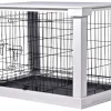 Hundebox Indoor mit Tischoberfläche 83 x 55 x 59 cm Weiß