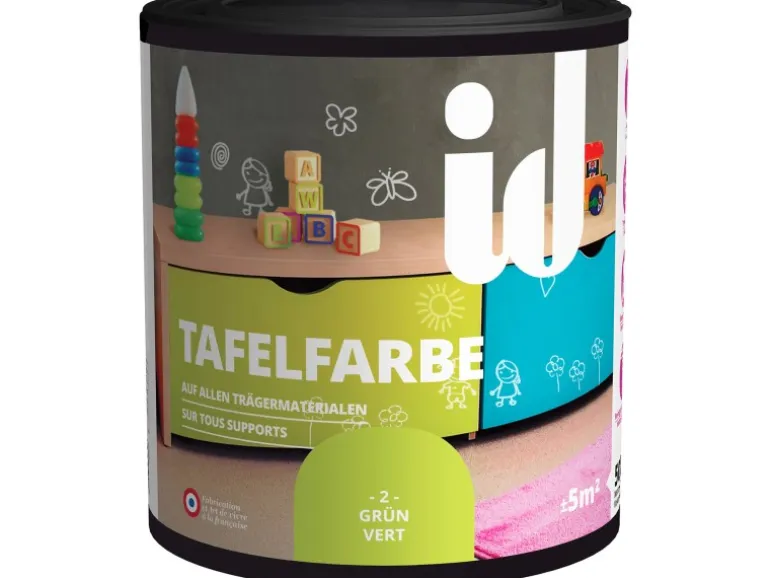 id Tafelfarbe für die Wand Grün 500 ml