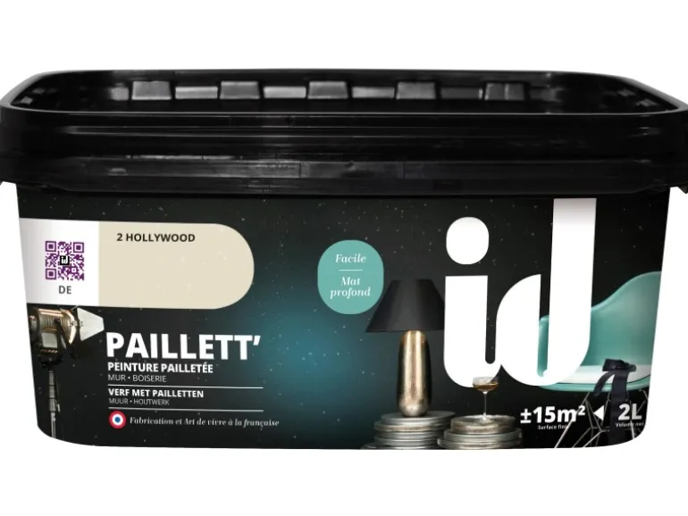 id Wandfarbe Paillett Hollywood 2 l