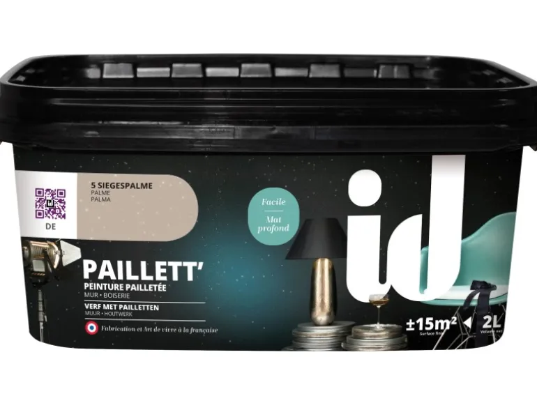 id Wandfarbe Paillett Siegespalme 2 l