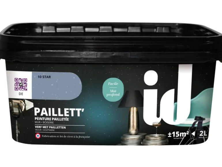 id Wandfarbe Paillett Star 2 l
