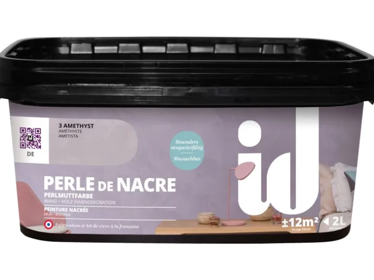 id Wandfarbe Perle De Nacre Amethyst 2 l