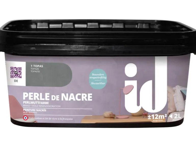 id Wandfarbe Perle De Nacre Topaz 2 l