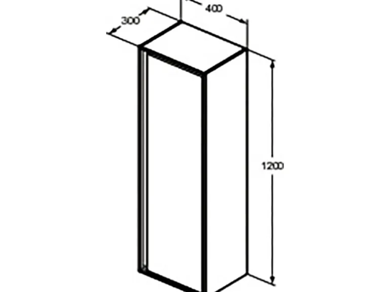 Ideal Standard Bad-Hochschrank Connect Air Weiß 30 cm
