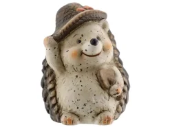 Igel mit Hut aus Keramik 8 cm x 10,6 cm
