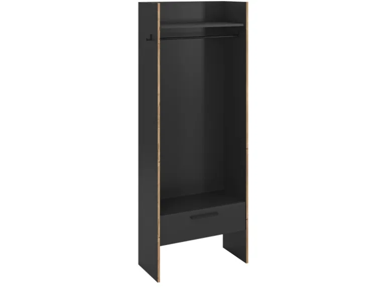 Inn.Furn Garderobe Salud in Grau und Nox Eiche 70 x 189 cm Salud