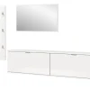 Inn.Furn Garderoben-Set 5-teilig in Weiß Hochglanz 238 cm SystemX