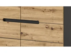Inn.Furn Garderoben-Set 2-teilig Eiche Grau 80 cm mit Soft-Close Cooper