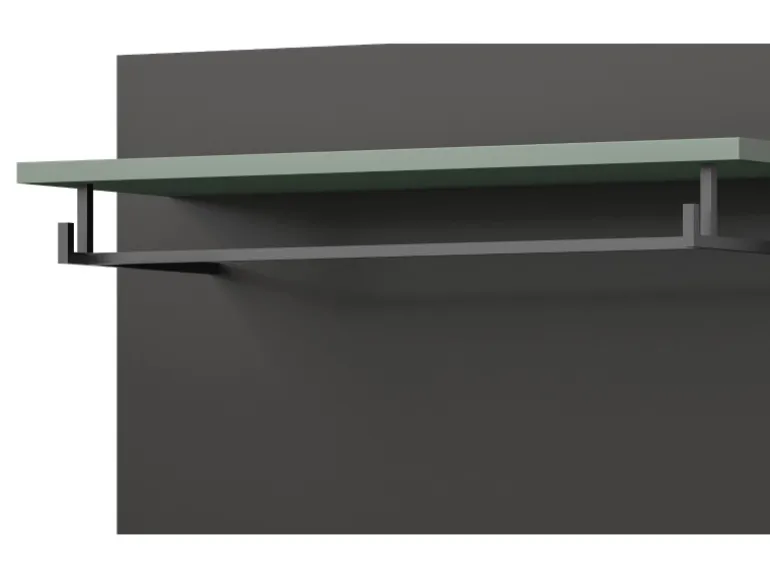 Inn.Furn Garderoben-Set 4-teilig in Salbei und Grau 160 cm Cooper