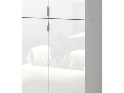 Inn.Furn Garderoben-Set 3-teilig in Weiß Hochglanz 97 cm SystemX
