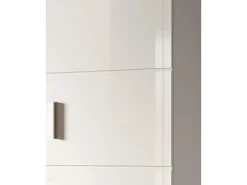 Inn.Furn Garderoben-Set 2-teilig Weiß Hochglanz 110 cm mit 10 Fächern Grazie