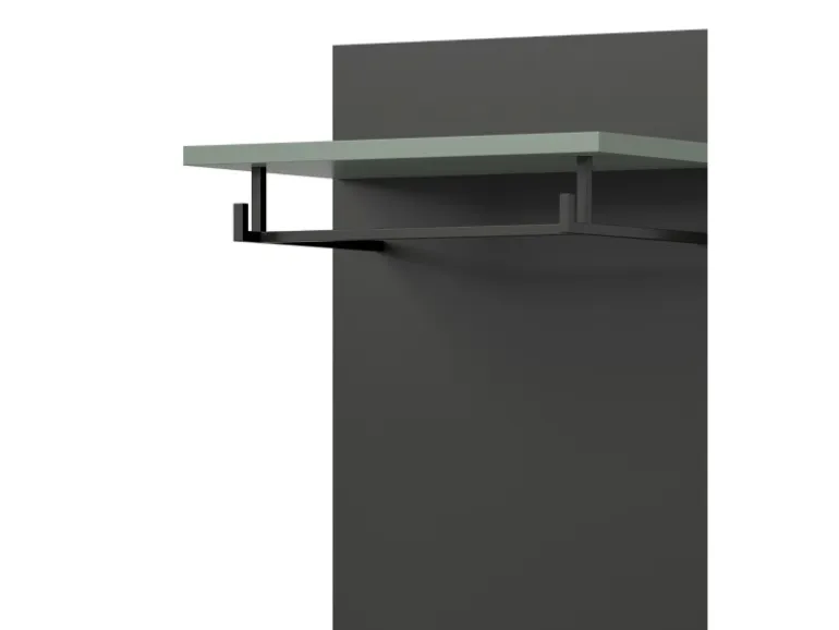 Inn.Furn Garderoben-Set 3-teilig in Salbei und Grau 140 cm Cooper