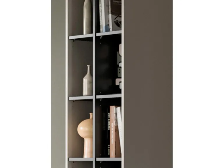 Inn.Furn Wohnwand in Kaschmir und Schwarz 305 cm mit Soft-Close Morena