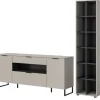 Inn.Furn Wohnwand in Kaschmir und Schwarz 245 cm Morena