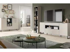 Inn.Furn Wohnwand in Kaschmir und Schwarz 245 cm Morena