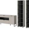 Inn.Furn Wohnwand in Kaschmir und Schwarz 305 cm Morena