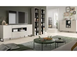 Inn.Furn Wohnwand in Kaschmir und Schwarz 305 cm Morena