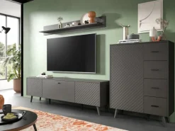 Inn.Furn Wohnwand in Grau Matt 269 cm Madea