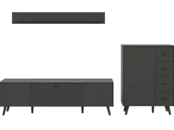 Inn.Furn Wohnwand in Grau Matt 269 cm Madea