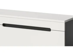 Inn.Furn Wohnwand in Weiß und Grau 221 cm Cooper