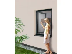 Insektenschutzrahmen für Fenster Aluminium 80 cm x 100 cm Anthrazit